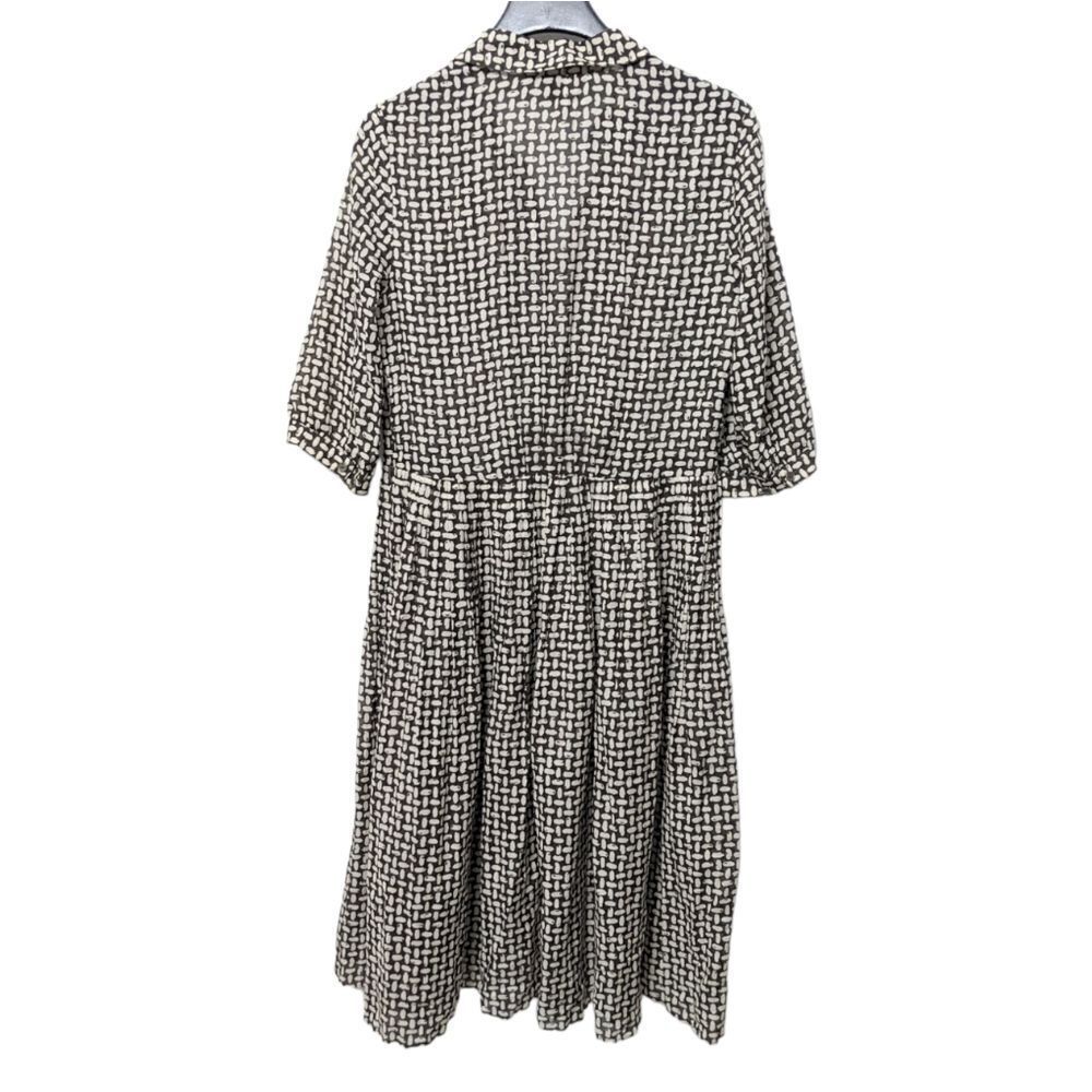 BANANA REPUBLIC Silk Cotton Sheer Midi Dress 4 - Picture 5 of 7